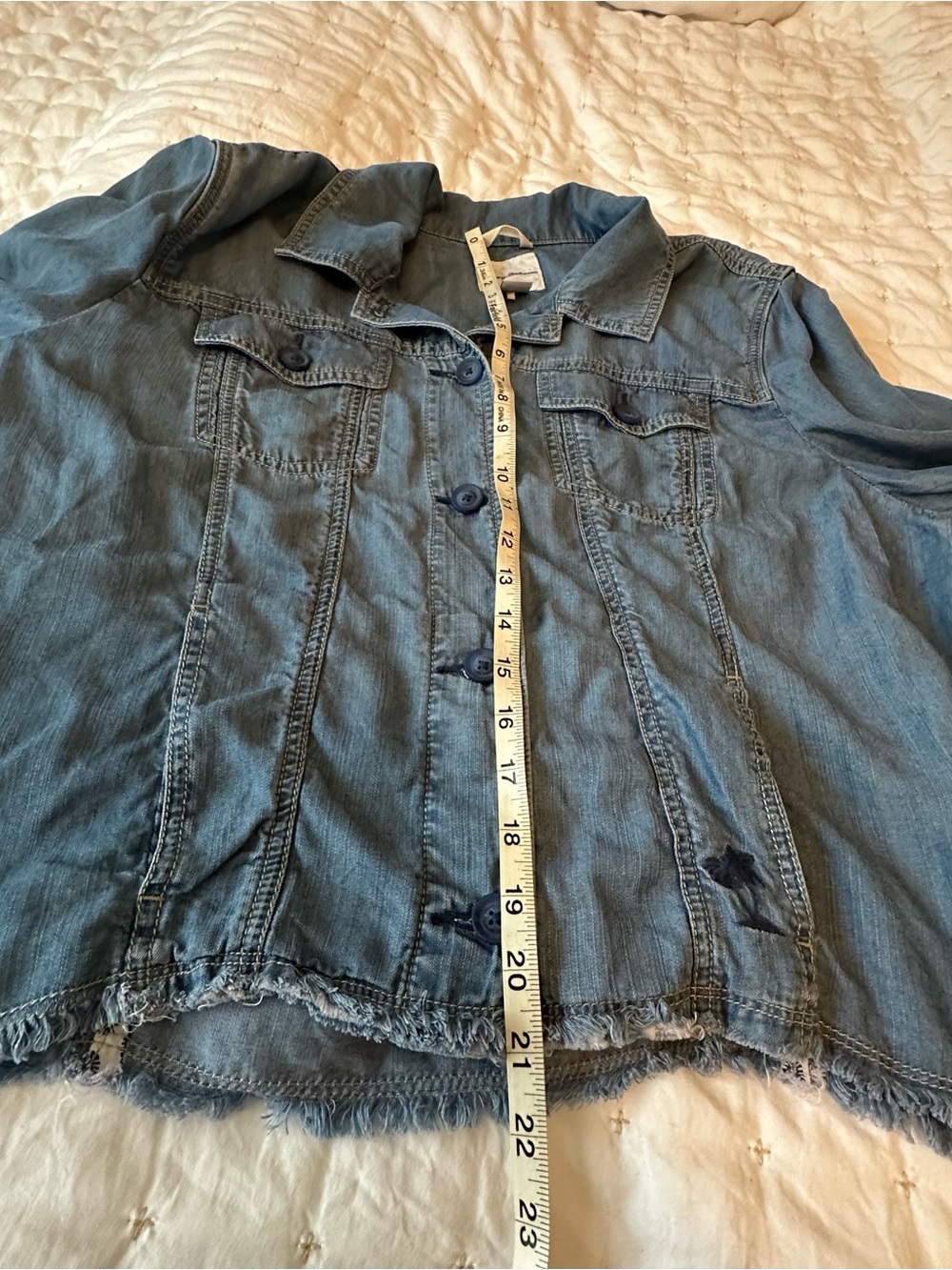 Tommy Bahama Light Blue Denim Jacket - Picture 7 of 7